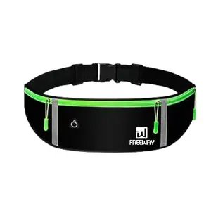 Freeway Outdoors Adventures - Multifunction Running Bag, Sports belt, Training Belt with Water Bottle Holder. For Men and Women (BLACK)