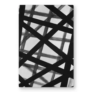 212 MAIN Aluminium Lightweight Metal Print Wall Artwork, 24x36 in, Modern Abstract Design with Bold Lines, Home Decor for Living Room