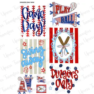 Dingers Only Mini DTF Transfer Gang Sheet 24.5" wide x 36" long. Direct To Film Mini Gang Sheet