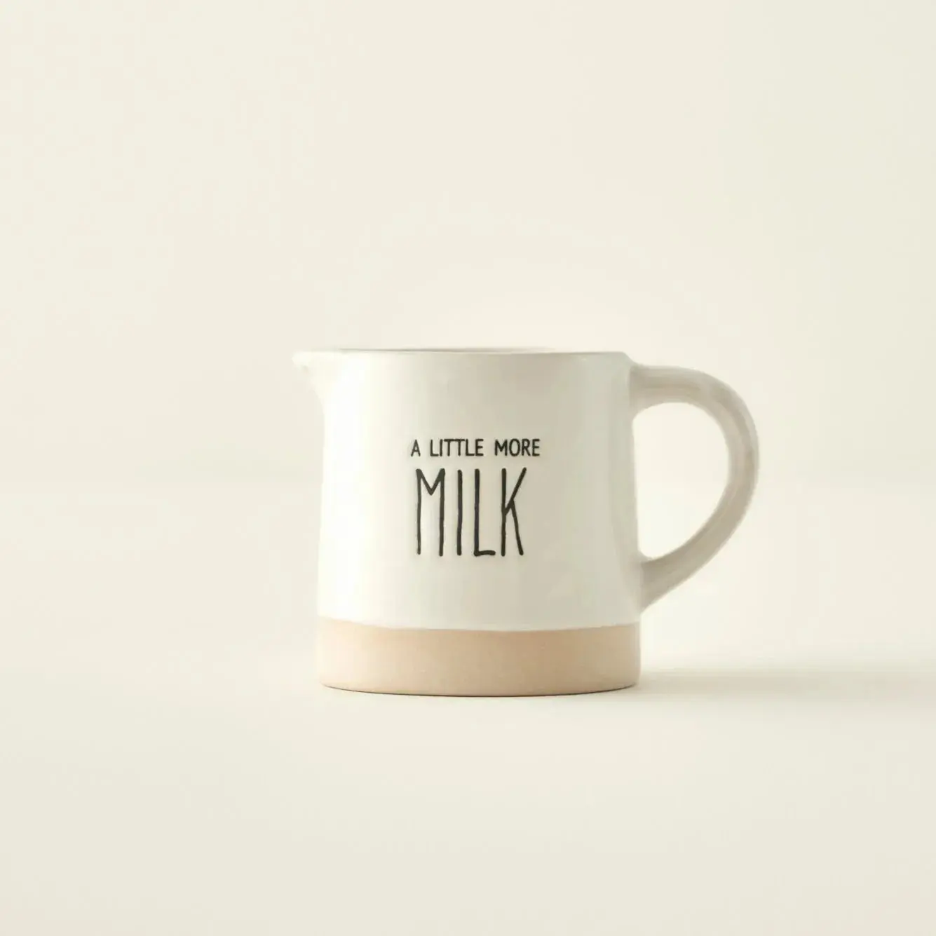 Bohemia Stoneware Creamer, Modern Kitchen Drinkware Accessory, 10.1 fl oz, 3.5"-Diameter x 3.5"-Height, Dishwasher Safe for Serving Milk, Cream, Sauces & Everyday Cleaning