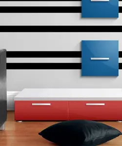 212 MAIN Black Simple Stripe Accent Border - Removable, Repositionable, Self-Adhesive DIY Wall Decor (Model 30016)