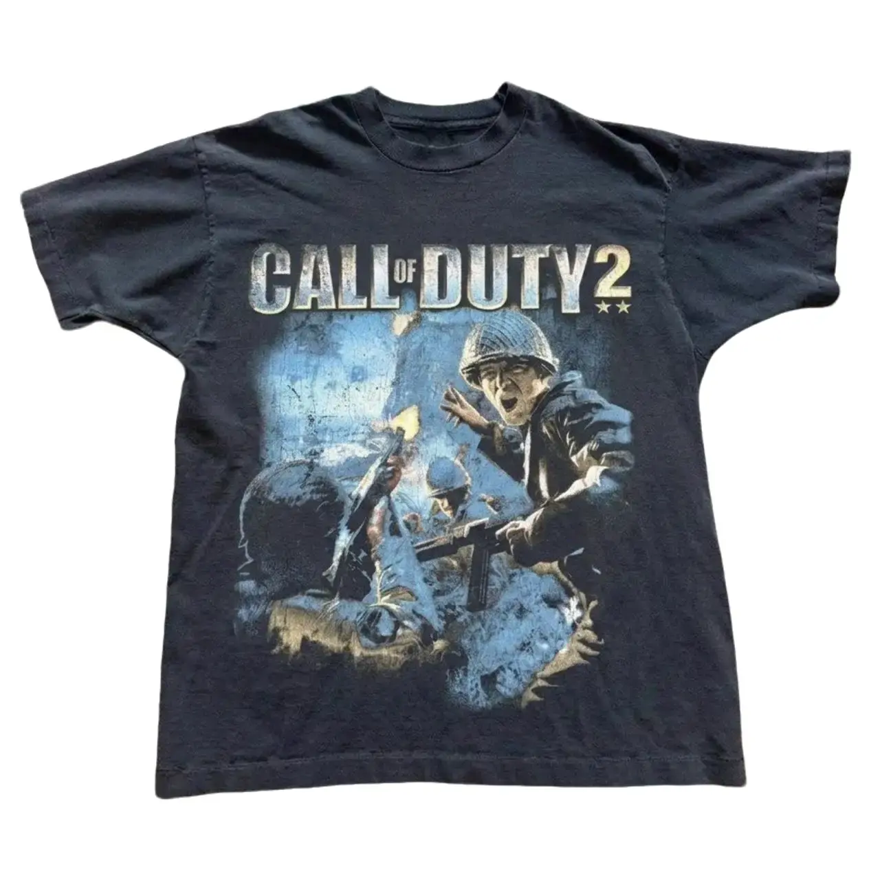 Gildan Men's and Women's T-shirt, Call of Duty 2 Graphic Tee, Unisex T-shirt, Gift T-shirt, Y2k Unisex Graphic Tees Gothic Grunge Emo Scene Amity Affliction Style Clothes Menswear Womenswear Streetwear