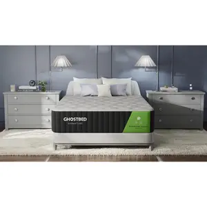 GhostBed Signature Hybrid Mattress 12 Inch Premium Support Memory Foam & Coils Cool Contouring Comfort