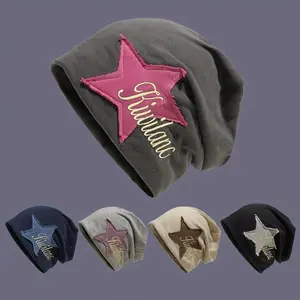 Fashion Star Embroidered Beanie – Stretchy, Lightweight, Stylish Hat for Men and Women with "Fashion" Script, Perfect for Valentine’s Day and Trendy Casual Wear Gifts