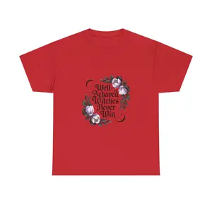 Whimsigoth Well-Behaved Witches Never Win Tee - Blackletter Magnolia Shirt