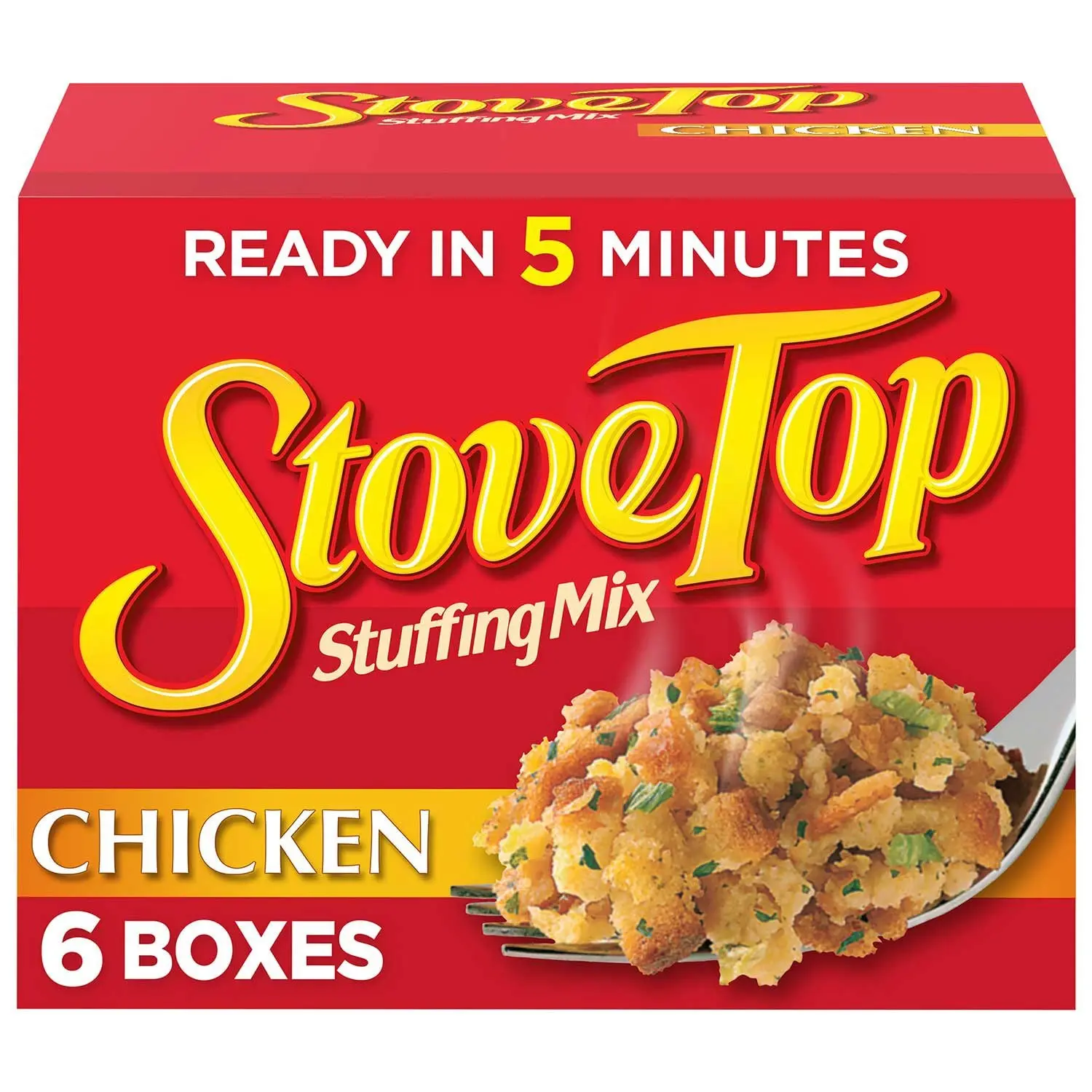 Kraft Heinz Kraft Pre-Seasoned Turkey Stuffing Mix - Microwaveable Baked Bread Crumbs, 6 oz, 6 pk