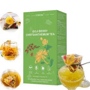 Goji Berry Chrysanthemum Tea -A natural blend of eight herbal ingredients ,Dandelion, wolfberry, honeysuckle, chrysanthemum, and cassia seeds;plant herbs 150g/15 bags