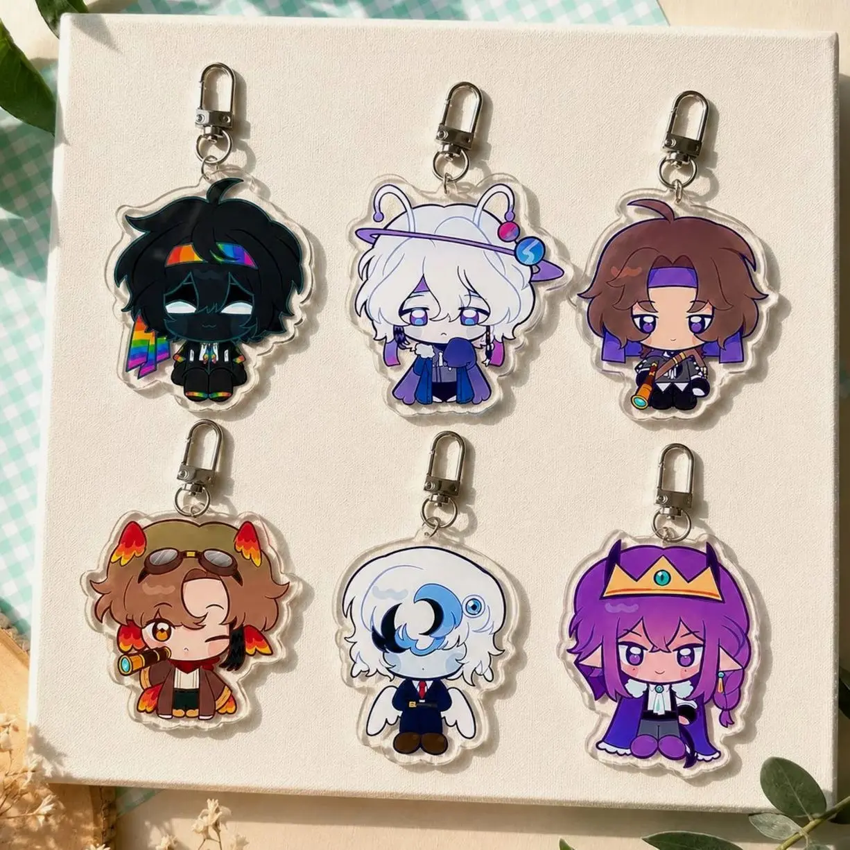 Unstable Universe Chibi Acrylic Keychain, MCYT Fan Gift, Bag Charm