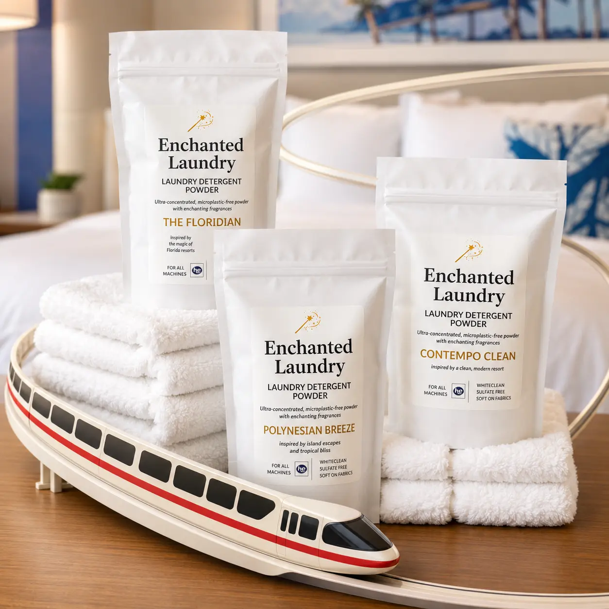 Monorail Collection™ Resort Laundry Detergent Set – 3 Scents