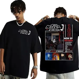 Rapper Milo J 166 Album Graphic T Shirts for Men Women Harajuku Hip Hop Gothic T-shirt Fashion High Quality T Shirt  C79 0K7