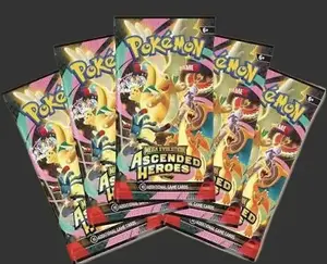 Ascended Heroes Non-Sports Trading Cards, 5-Pack Rip-Only Collectible Set
