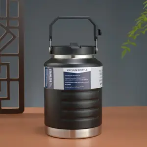 Outdoor Portable Space Bottle, Stainless Steel Vacuum Insulated Cold Water Jug, Large Capacity Sports Water Bottle for Car Use