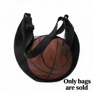 Adjustable Shoulder Strap Basketball Bag for Volleyball Soccer Football Rugby Beach Ball with Zipper Pocket
