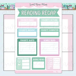 February 2026 Reading Recap Stickers | Fnc 1399
