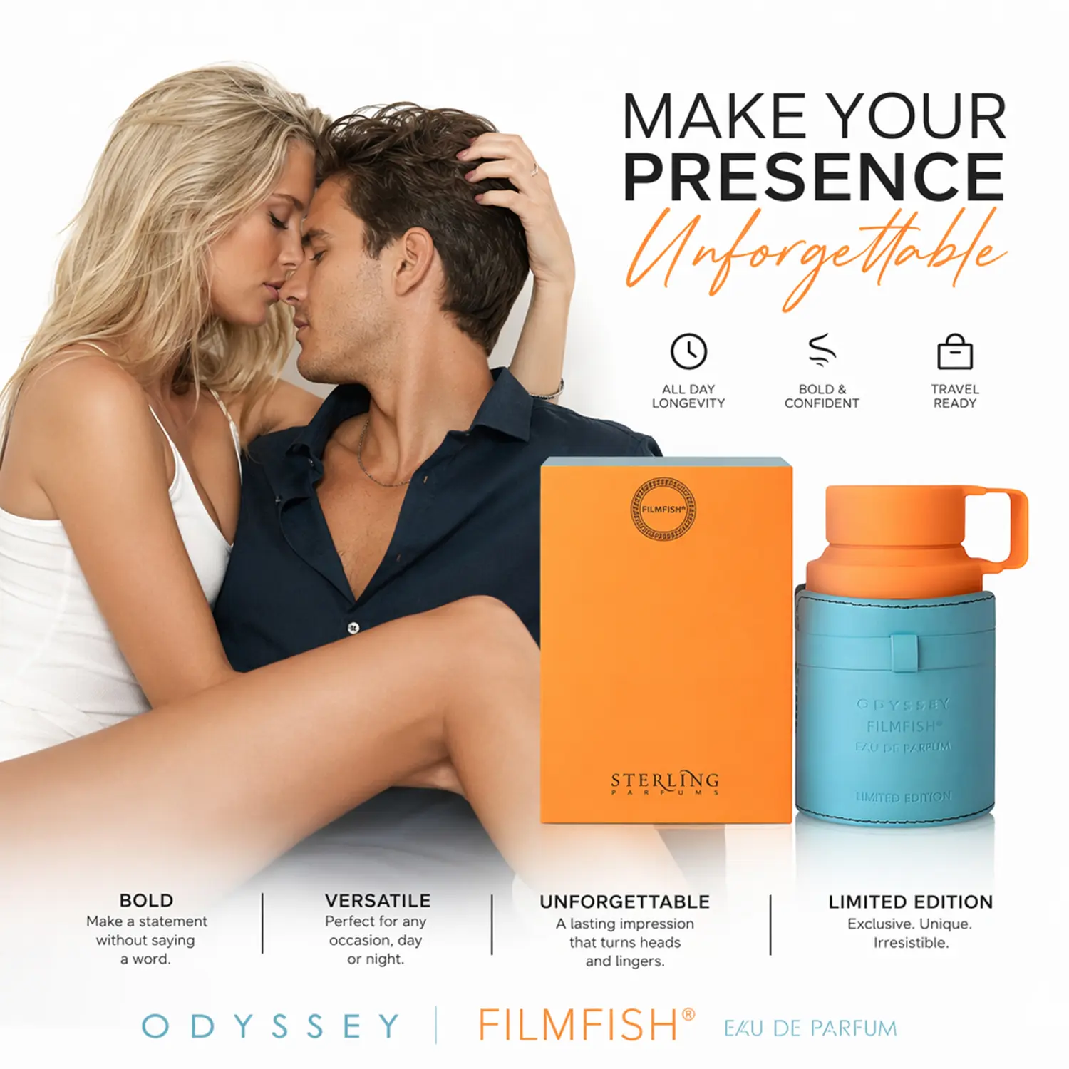 Men's Strong Pheromone Cologne, with long-lasting floral fruity woody notes. Infused with attraction pheromones to make her obsessed, drive her wild all night, and share an intense passionate evening. Perfect for Thanksgiving & Christmas.100ml/3.4fl.oz