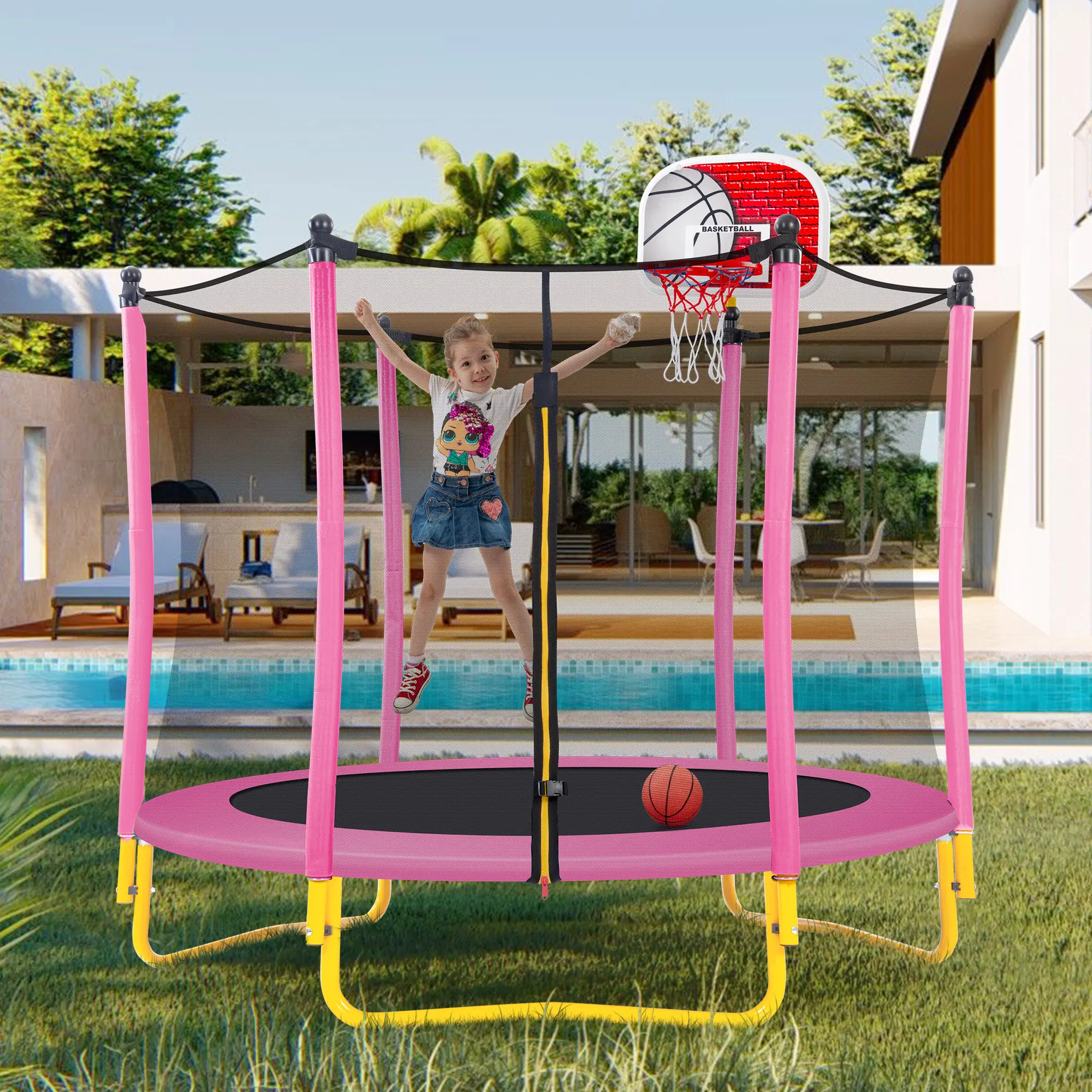 Pink（basket ball hoop style)