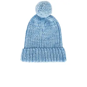 Loeffler Randall April Chunky Knit Hat in Light Blue