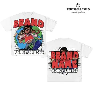 Y2K Graphic "Money Chaser" Personalize Printed Tshirt/Sweater Casual 100% Cotton Short Sleeve Gift For Him/Her