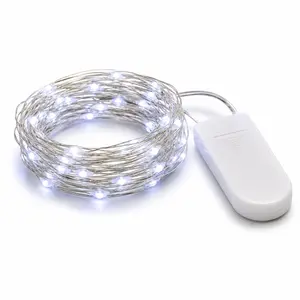 Perfect Holiday Fairy String Lights Bright Ambient Lighting Battery Operated 20 LED 12 Pack - White