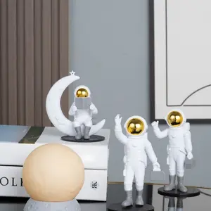 Astronaut Figurine Set PVC Space Man 1/3pcs, Helmet Mini Sculpture, Home Office Decor, Kids Birthday Gift