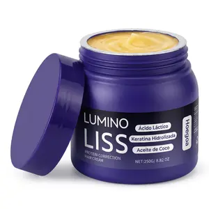 Lumino Liss Keratin Anti-Frizz Smoothing Hair Cream (250g/8.8oz) - Formaldehyde-Free Protein Haircare Conditioning Cream for Dry Hair, Deep Repair, Nourishing, Softening, Buy 1 Get 1 Free