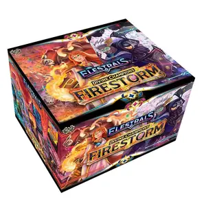 Elestrals TCG Fire Storm Expansion Booster Box - 36 Fire-Type TCG Booster Packs for Trading Card Deck-Building Collectors