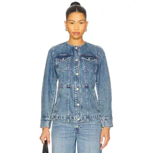 Free People x We The Free Lula Denim Jacket In River Blues