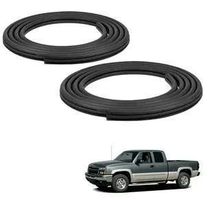 Front Door Rubber Weather Stripping Seal - Extended Cab Replacement for GMC Chevrolet Silverado Sierra X-Cab 2000-2006, OE Part 5130971 Replacement
