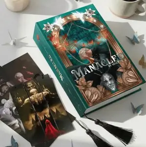 Manacled Hardcover Book, Illustrated Romantic Fanfiction, Collector Edition, Bookmark Gift Set