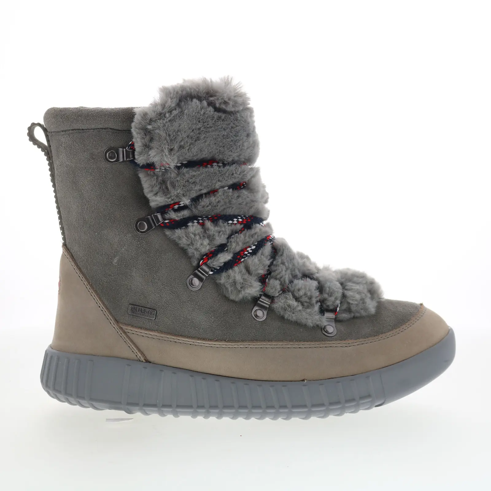 Pajar Pamona 52467 Womens Gray Nubuck Lace Up Ankle & Booties Boots
