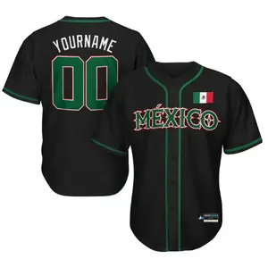 Mexico Heritage Custom Baseball Jersey | Personalized Athletic Sports Shirt for Men Women