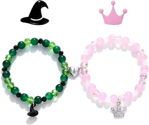 Friendship Matching Bracelets Christmas Costume Decor Crown Witch Hat BFF Couples Accessories Gifts for Fans Dress Decor Stretch Beads Movie Inspired Durable Stylish Comfortable Versatile