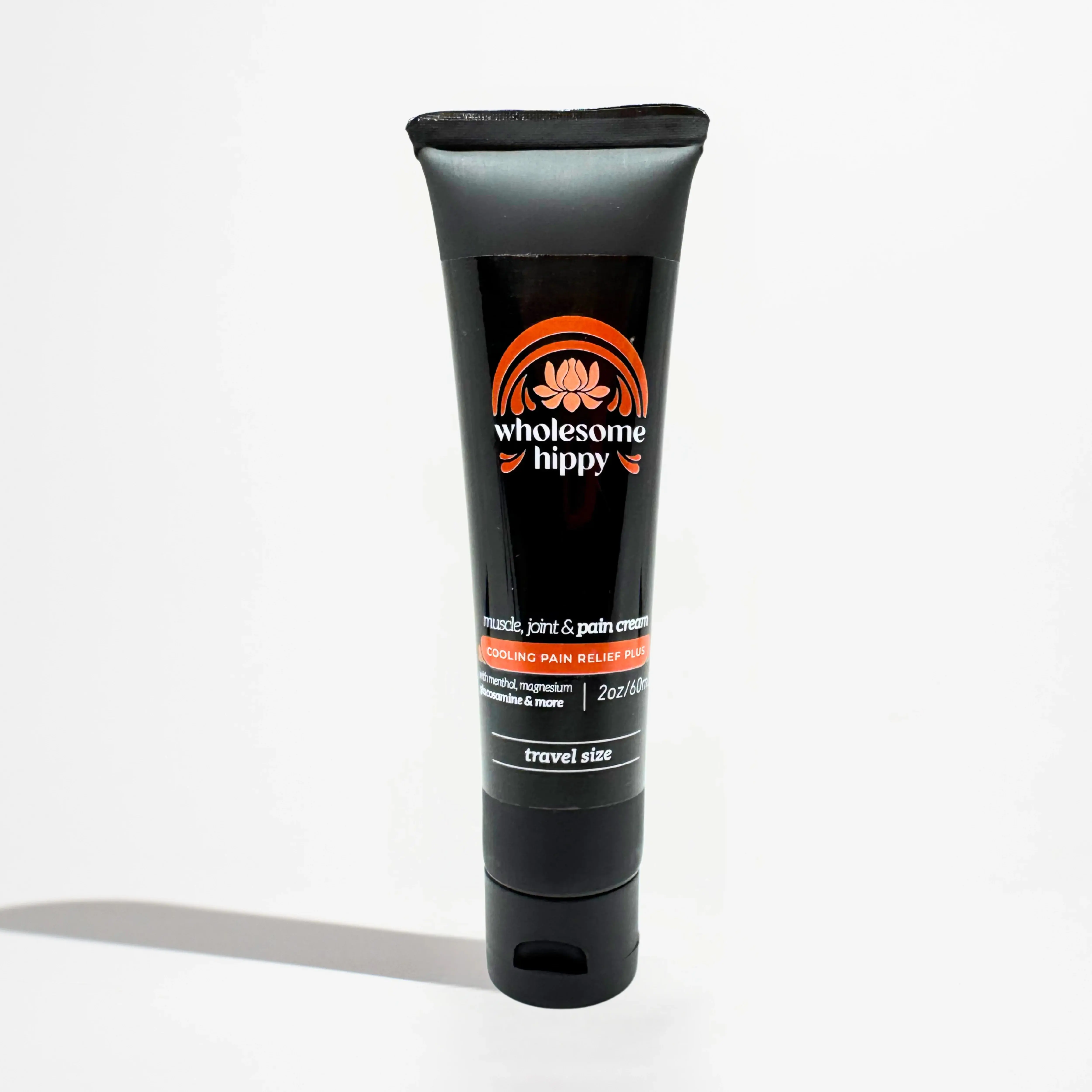 Wholesome Hippy Cooling Pain Relief Plus Cream 2 oz - Fast-Acting Relief with Magnesium, Vitamin D3