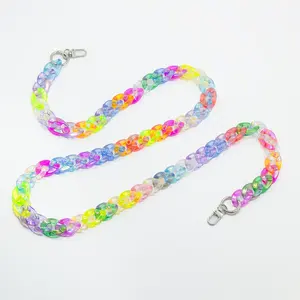 THE LINK Spacecase Crossbody Chain - Turning my glitter into a bag?? Wearable Glitter Acrylic Crossbody Chain for SPACECASE Illuminating Mini Glitter Palette + Phone Chain + Bag Strap. Glitter sold separately!