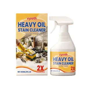Kitchen Grease Cleaner Spray, Oil Stain Remover for Range Hood & Cooktop, Home Cleaning Agent, Effective Kitchen Appliance Cleanser