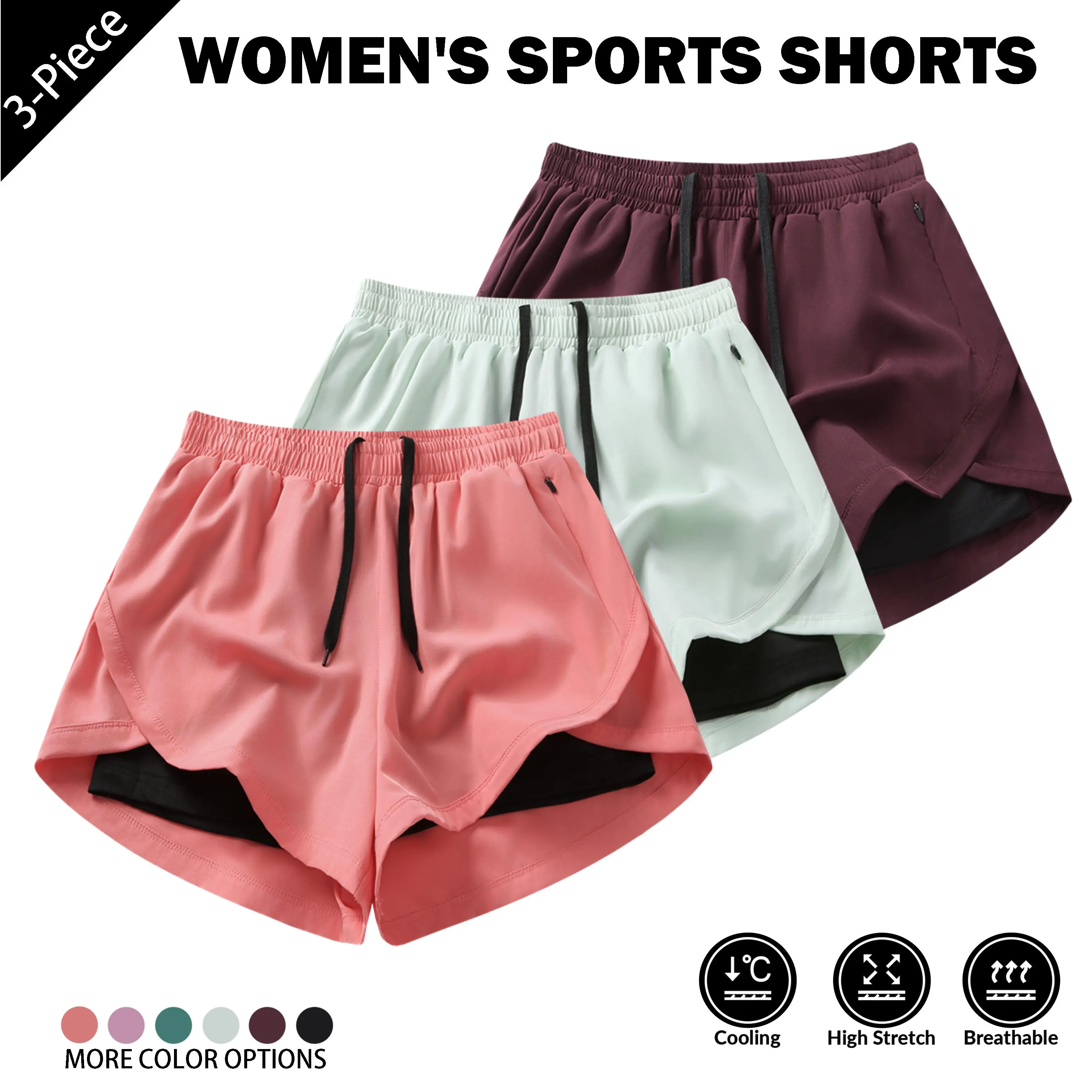 Rose Red + Light Green + Maroon