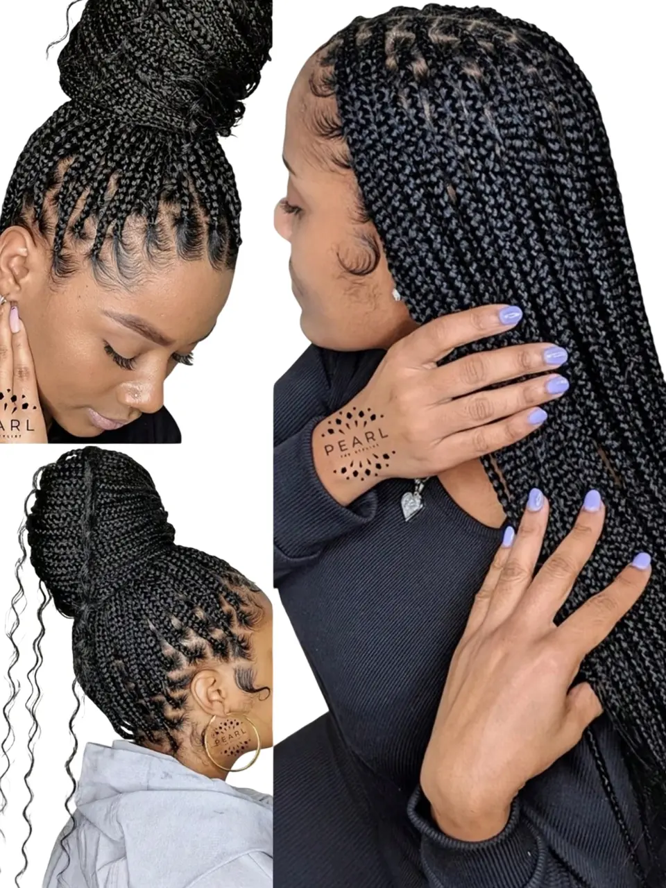 30 36 Inch Crochet Braided Wig Lace Front Black Wig For Women Synthetic Hair, Perfect For Casual Attire Crochet Box Wig Fashion Knotless Box Braids Wigs Full Double Lace Front Braid Wig Square Knotless Braided Wig With Baby Hair For Women Daily Part Use