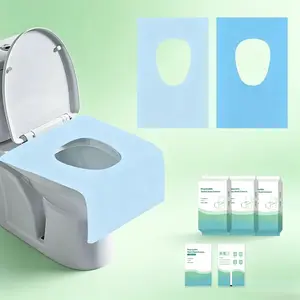 30-Pack Tear-Free Disposable Toilet Seat Covers for Adults & Kids, 16x24 Inch Waterproof Non-Slip Hygienic Toilet Liners, Individually Wrapped for Travel, Public Restrooms, Outdoor Use, and Camping Soft Womenswear
