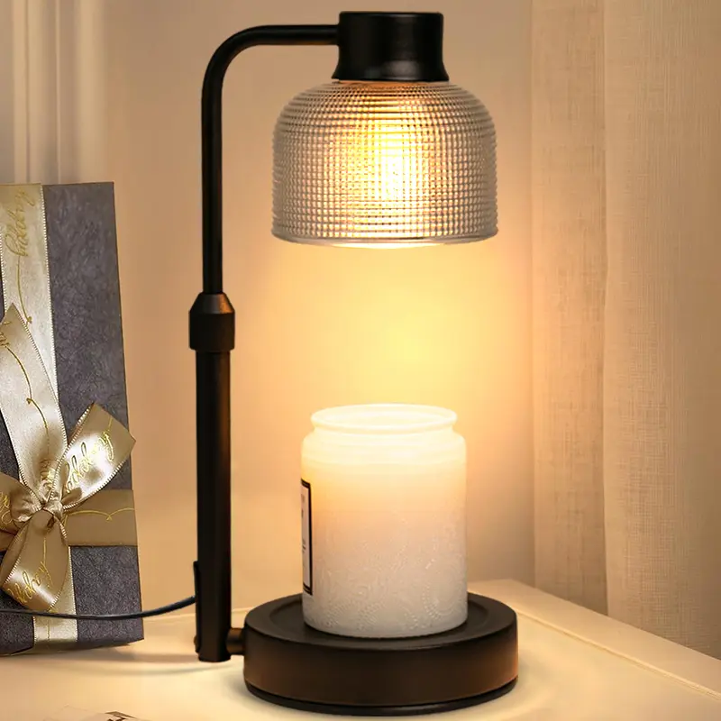 【Mother's Gifts】Dimmable Adjustable Metal Candle Warmer Lamp with Timer, 1 PC Candelabra for Jar Candles, 2 Bulbs, Fragrance Release, Interior Decoration Accessories, Home Decoration Items