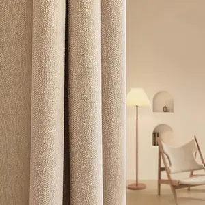 Solid Color Blackout Curtain, 1 Count Modern Simple Thermal Insulated Curtain, Window Curtain for Home Living Room Bedroom Decor, Blackout Window Cover