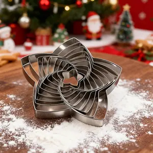 10-Piece Cookie Cutter Set, Stainless Steel Baking Tools, Perfect for Cake Decorating & Crafting, Durable Design for Home Use