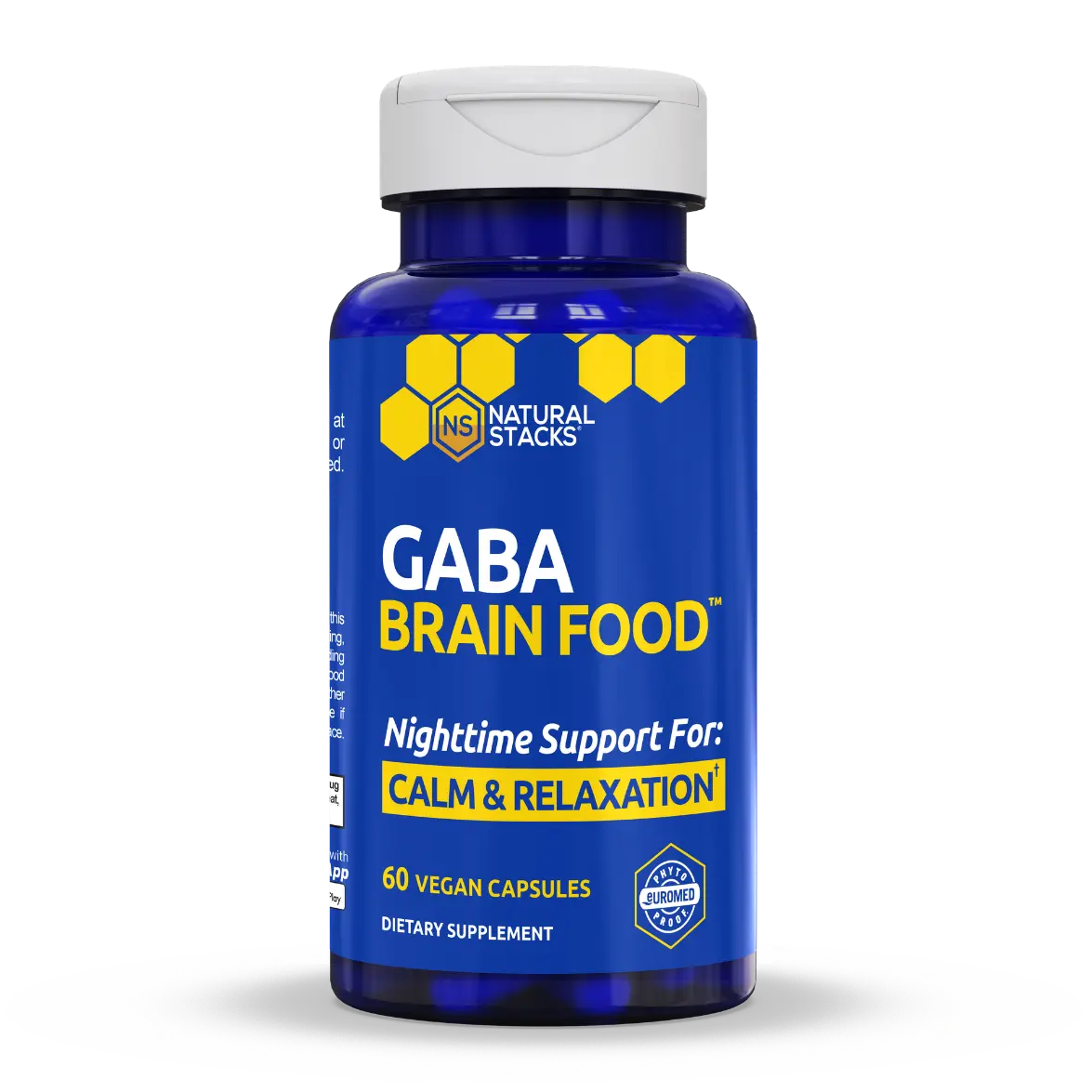GABA Brain Food - Nighttime support for calm and relaxation* - L-Citrulline, Rosemary Leaf Extract, and Grape Seed Extract all improve your ability to relax and sleep deeper.*