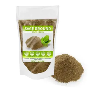 Yerbero - Premium Sage Leaf Ground 5 oz (142g) | Sage |100% Pure Leaf, No Fillers, No Additives, Non GMO's, Dried Leaves Powder. Spice/Seasoning/Incense.