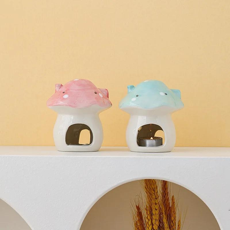 Ceramic Mushroom Tea Candle Holder
