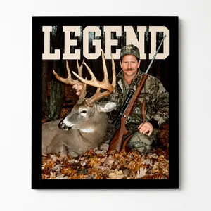 Dale Earnhardt With Deer Wall Poster No Frame Legend Print Home Decor Racing And Hunting Artistic Room Ornaments Fan Gift Art Wall Decoration Western Wall Art