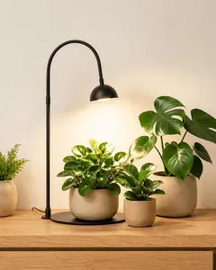 Bamworld Grow Lights for Indoor Plants with Full Spectrum LED Grow Lamp with 3/6/12 Timer Switch Height Adjustable Plant Growing Lamps for Indoor Growing Black