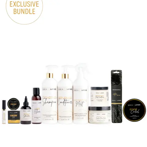 Mega Growth & Style Bundle + Free Edge Brush | For Thicker, Healthier Natural Hair
