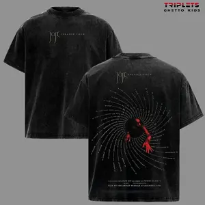 Joji Solaris Tour Washed T-Shirt Vintage Graphic Tee, Joji Music Fan Merch Shirt, Acid Wash Oversized Streetwear Tee, Retro Concert Tour Back Print Unisex Cotton Tee for Men Women 6XB