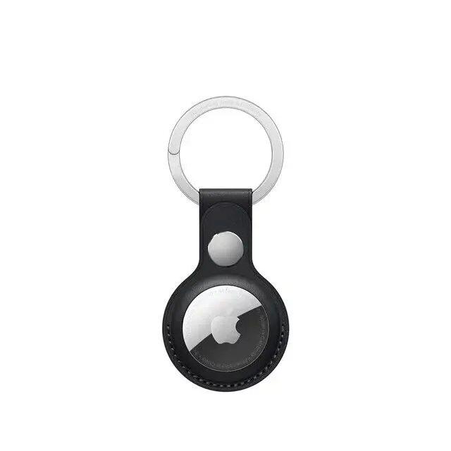 Leatherboss AirTag Protective Case Holder with Keychain, Durable Anti-Lost Key Ring Cover for AirTag Tracker, Heavy-Duty Protection Accessory
