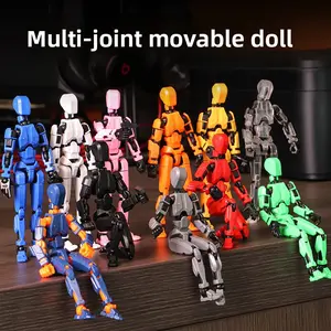 Viral Lucky 13 Action Figure | 3D Printed Multi-Joint Dummy Toy for Stress Relief & Collecting clown statue